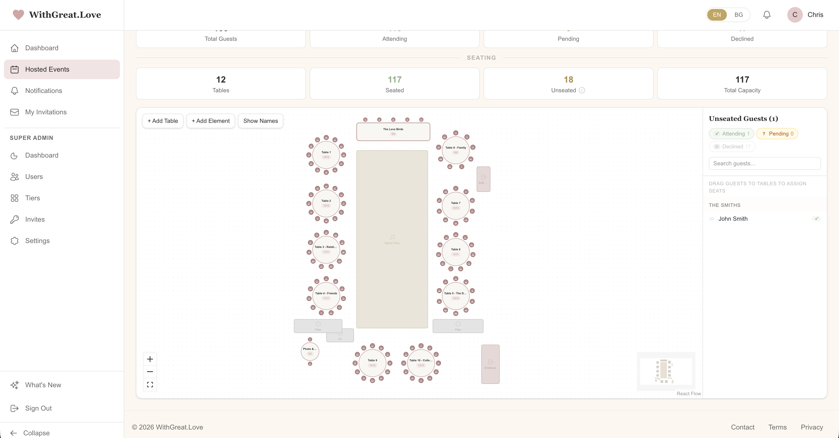 Seating Chart